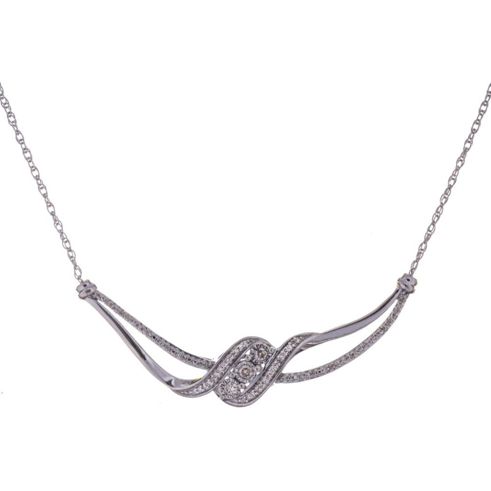 Sterling Silver Diamond 0.25ct Necklace